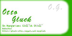 otto gluck business card